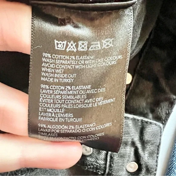 BDG Urban Outfitters Dillon Jeans Slim Fit Raw Hem Ankle Black Womens Sz 28 Boho - Picture 11 of 11